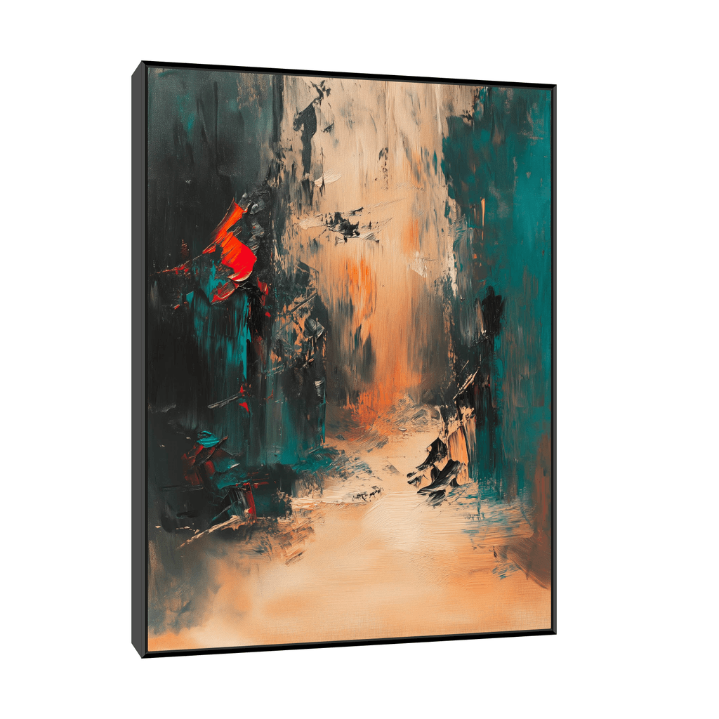 Canvas Slika na platnu Kompozicija V, 30x40cm, Sa ramom, Crni