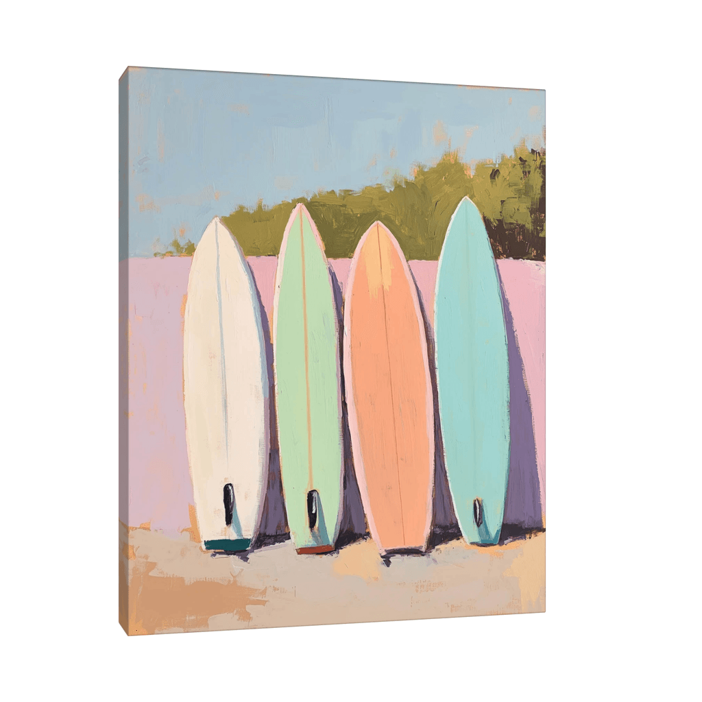 Canvas Slika na platnu Koloritne surf daske, Bez rama, 40x50cm