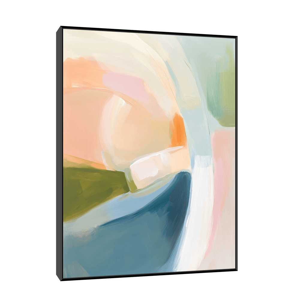 Canvas Slika na platnu Pastelni snovi, 45x60cm, Sa ramom, Crni