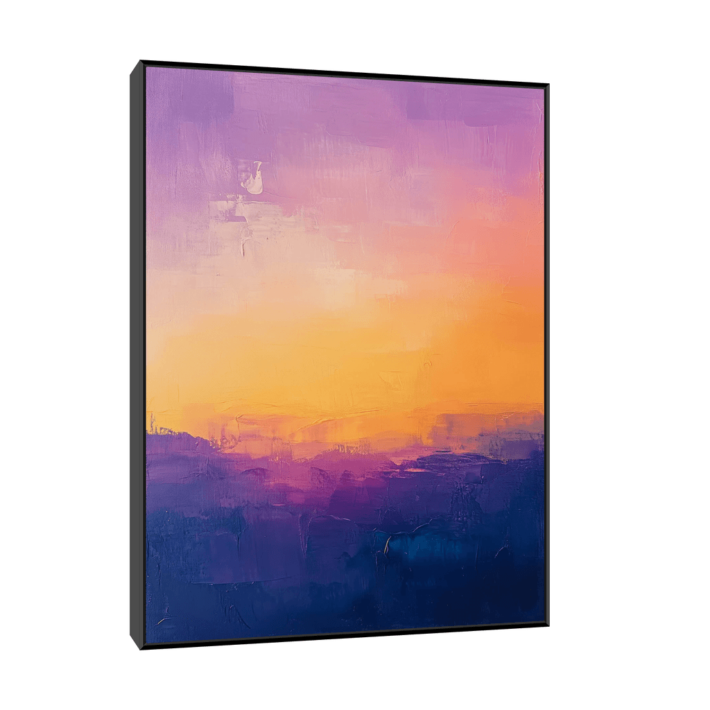 Canvas Slika na platnu Zalazak, 60x80cm, Sa ramom, Crni