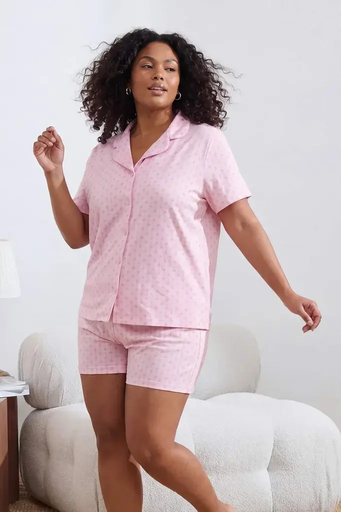 Trendyol Curve Ženska komplet pidžama TBBSS26AI00077, Roze