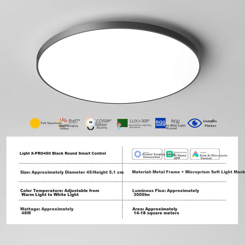 Opple Plafonska lampa LED, 48 W, Bela