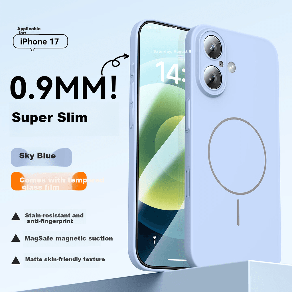 Mofei Maska za mobilni telefon iPhone 17, Svetloplava