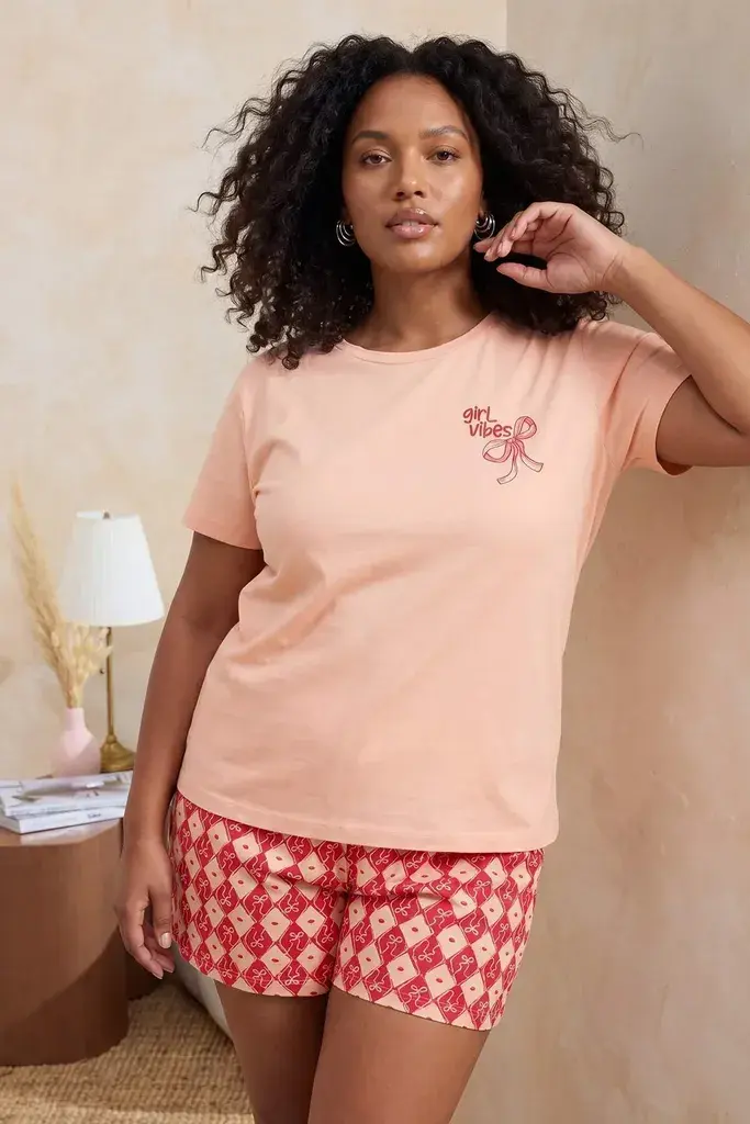 Trendyol Curve Ženska komplet pidžama TBBSS26AI00058, Roze