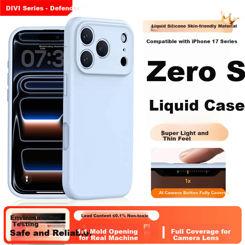 Divi Maska za mobilni telefon iPhone 17 Pro, Svetloplava