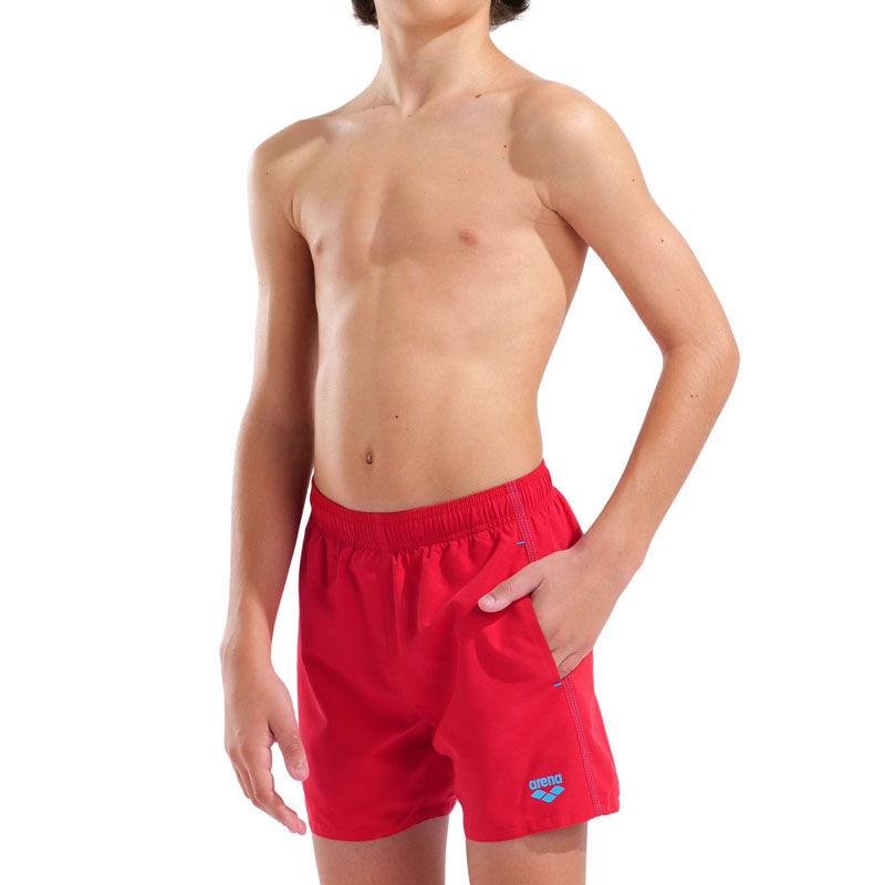 Arena Šorts za kupanje za dečake Boys' Beach Boxer Solid R, Crveni