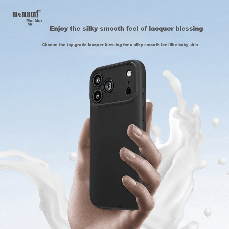 Memumi Maska za mobilni telefon iPhone 17 Pro Max, Crna