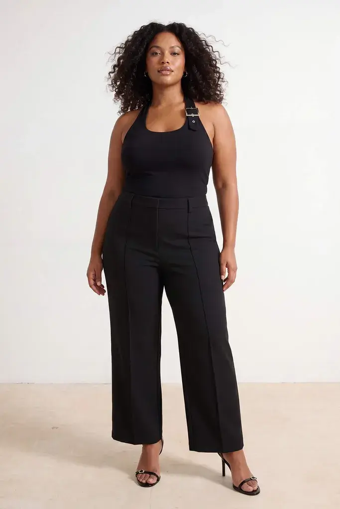 Trendyol Curve Ženske pantalone TBBSS26AR00039, Crne