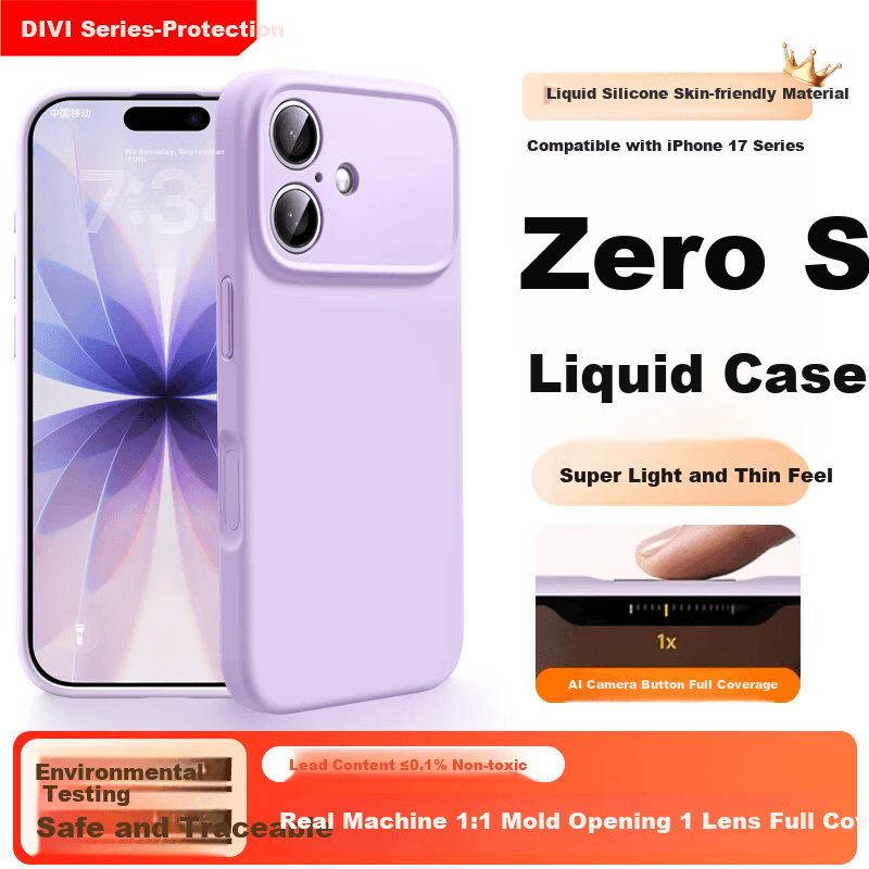 Divi Maska za mobilni telefon iPhone 17, Ljubičasta