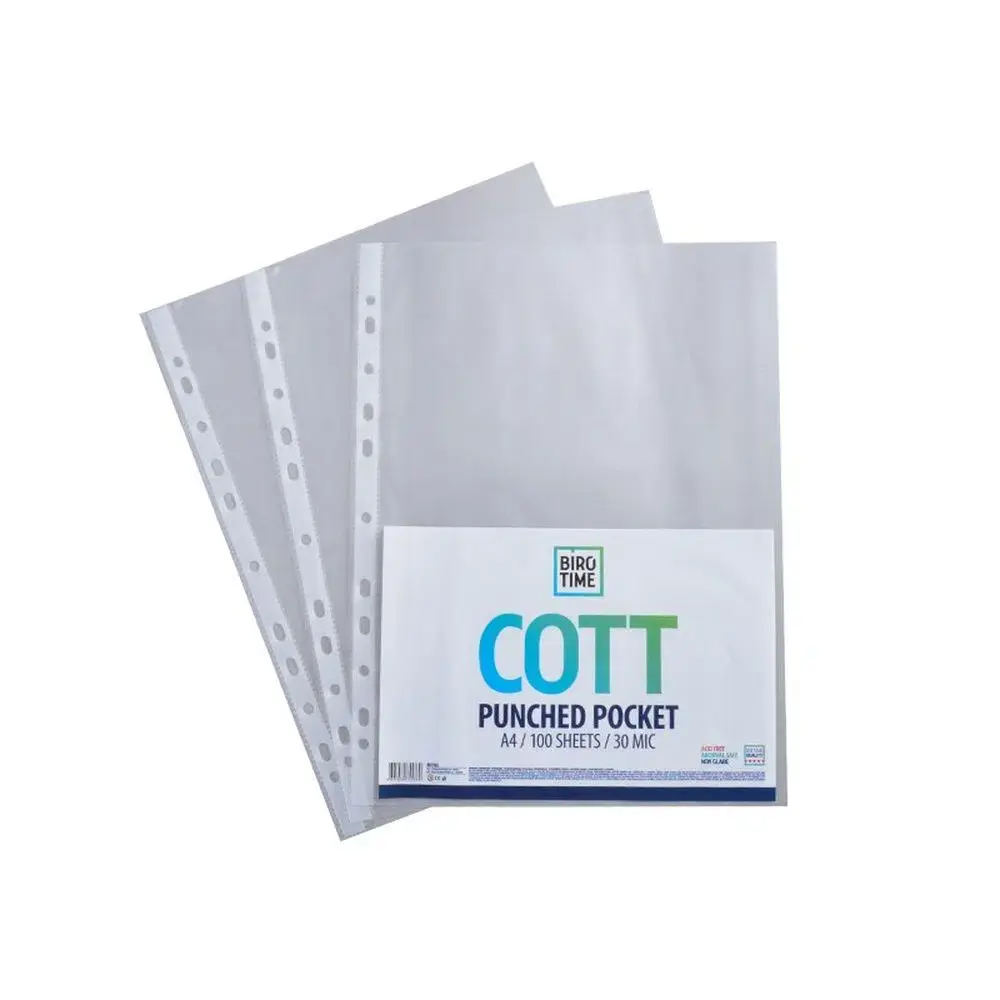 Biro Time Folija za registrator 30 mic, A4, Mat, 100 komada