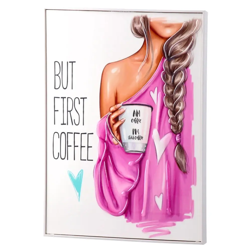 Slika sa ramom First coffee Evora, 29x39cm