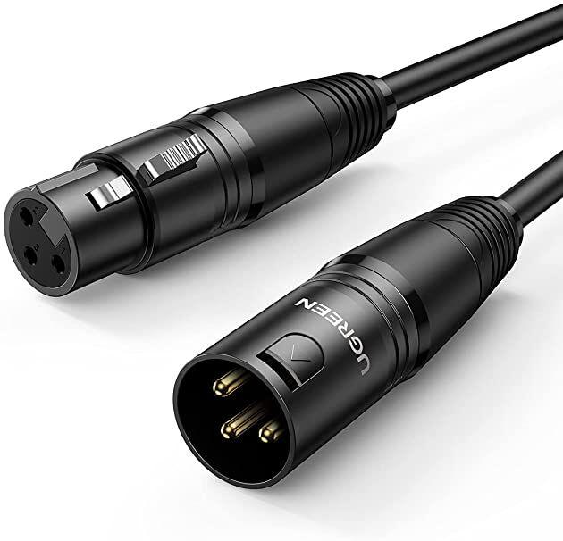 Ugreen Mikrofonski produžni kabl AV130, M/F, 5m, Crni