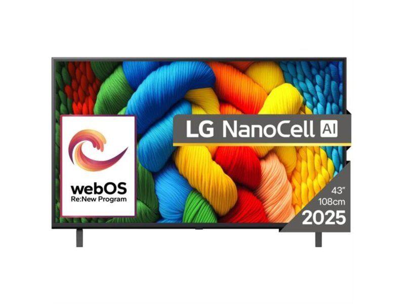 LG Televizor 43NANO80A3B, 43", 4K, HDR, Smart NanoCell TV 2025