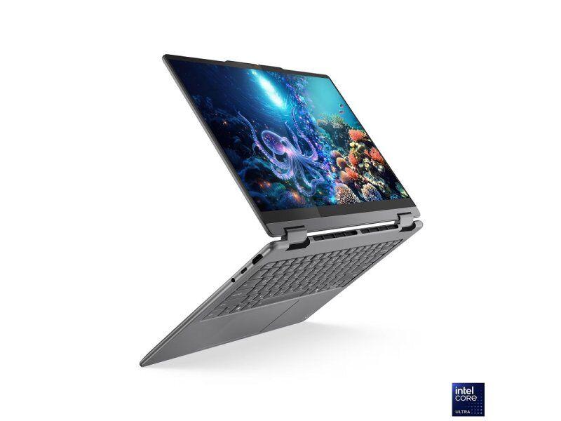 Lenovo Laptop Yoga 7 14ILL10 83JQ0035YA, 2 u 1, 14", WUXGA OLED Touch, Ultra 5 226V, 16GB RAM, 512GB SSD, Sivi
