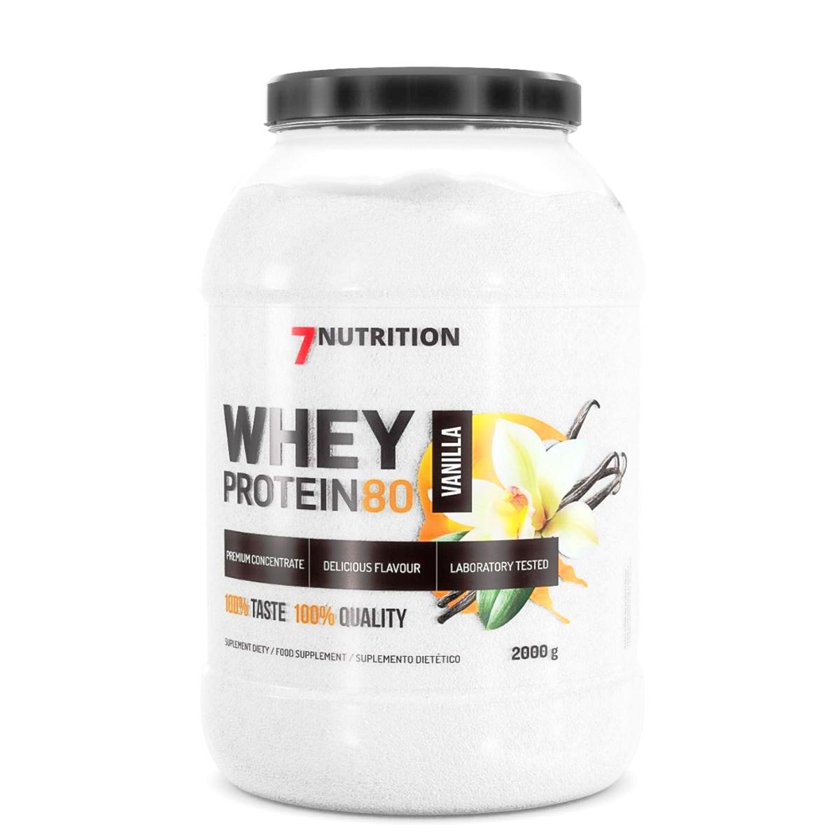 7 nutrition Protein surutke 80% vanila, 2kg