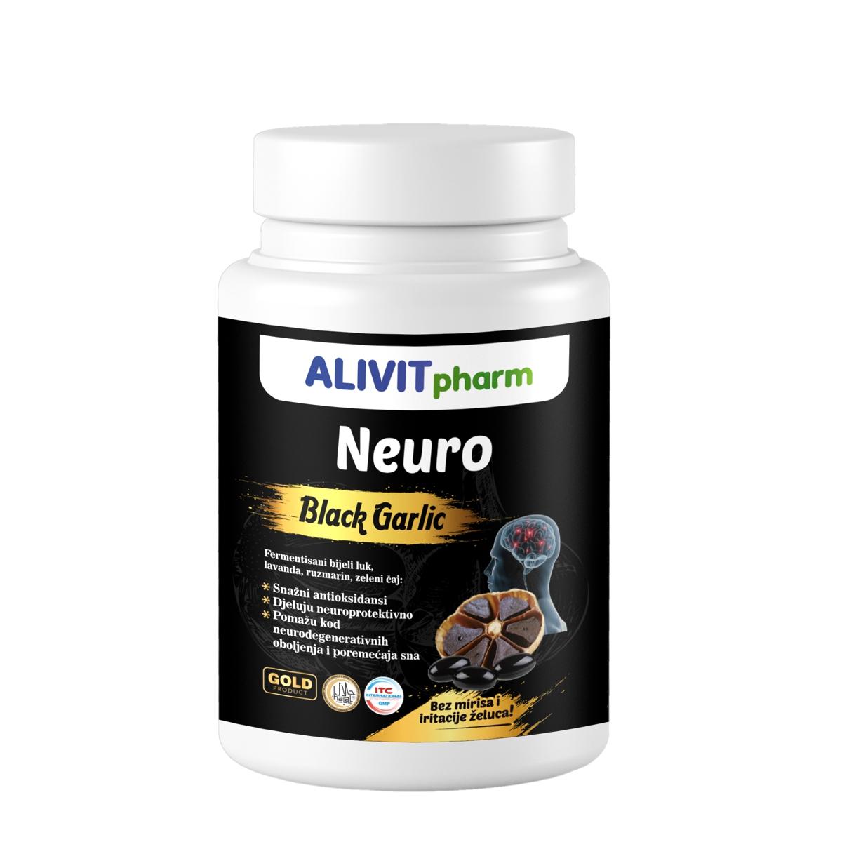 Alivit Black Garlic Neuro, 90 kapsula