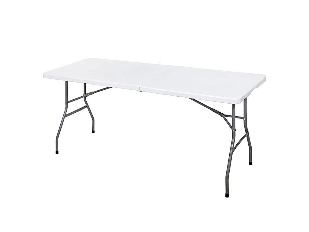 Sto na rasklapanje 183x76 cm, Sklopivi, Beli