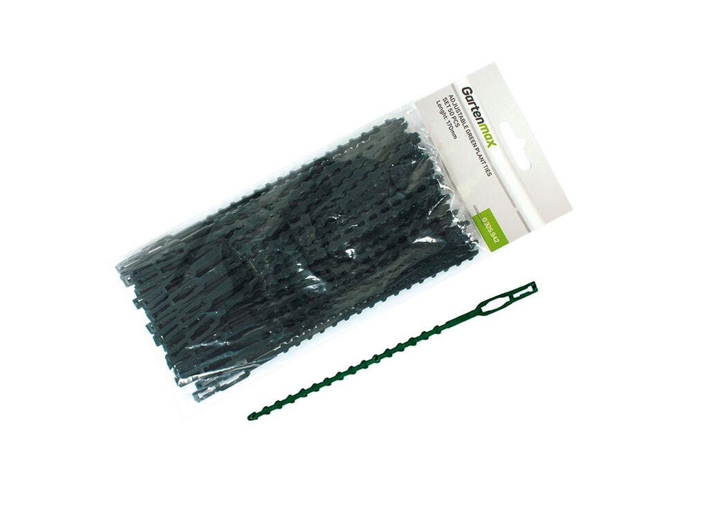 Gartenmax Vezice za biljke 17 cm, 50 komada, Zelene