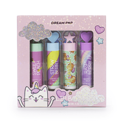 Tri Coastal Design Set balzama za usne Molded caps Dream Pop, 4 komada