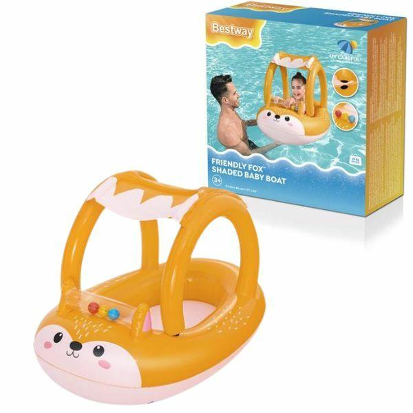 Bestway Šlauf za bebe Lisica, 94 x 66 cm, Žuti