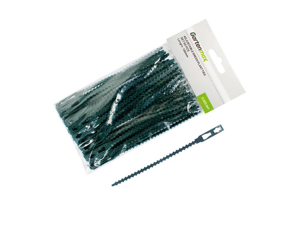 Gartenmax Vezice za biljke 13 cm, 50 komada, Zelene