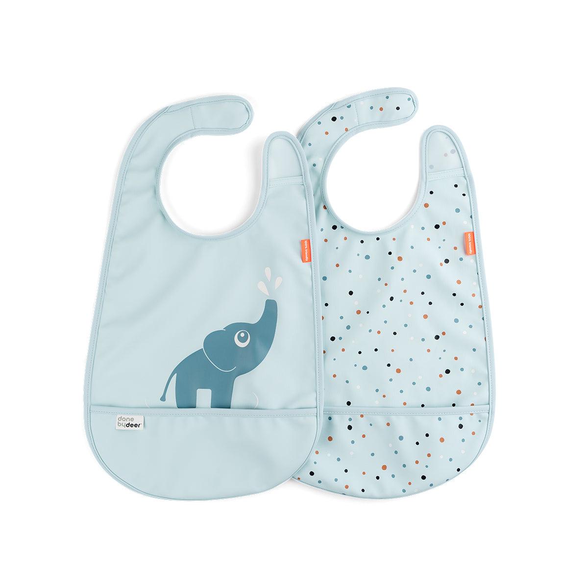 DONE BY DEER Portikla W/Velcro Elphee, 2 komada Plava