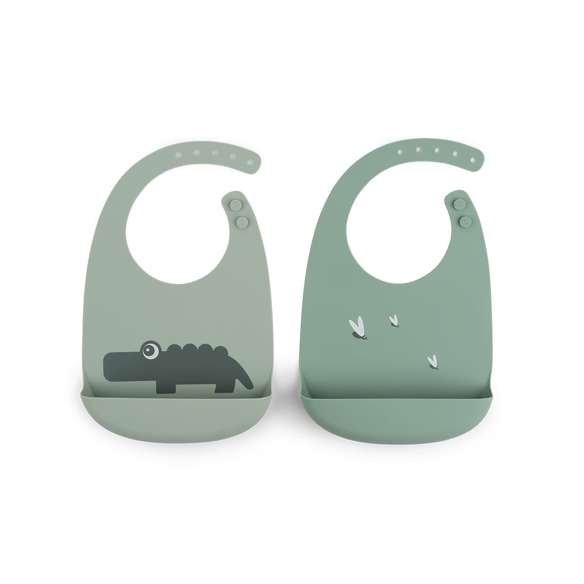 DONE BY DEER Portikla Croco, Silikonska 2 komada, Zelena