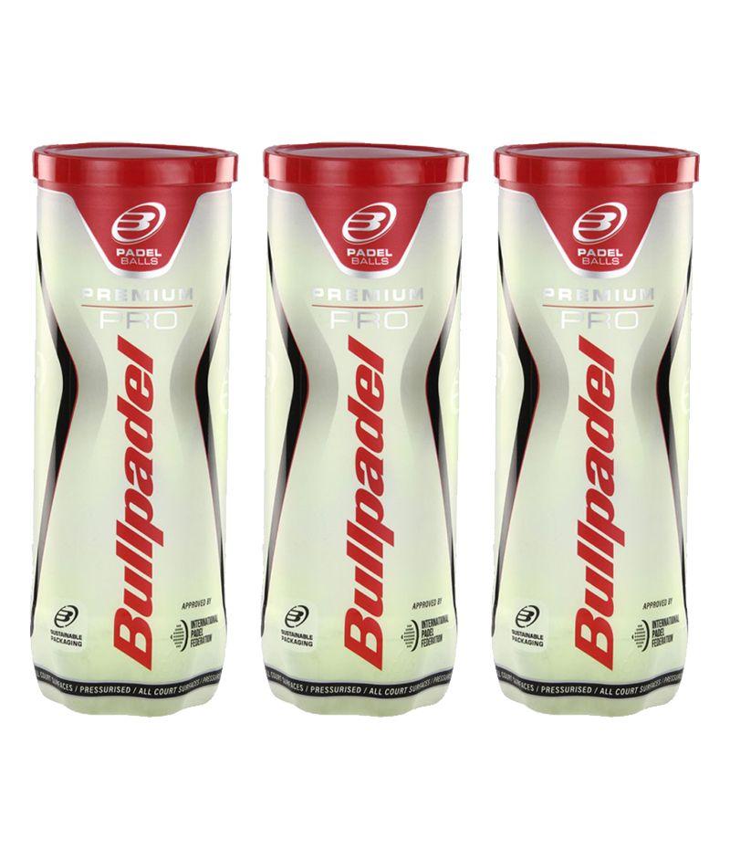 Bullpadel Loptice za padel Premium Pro, 3 komada