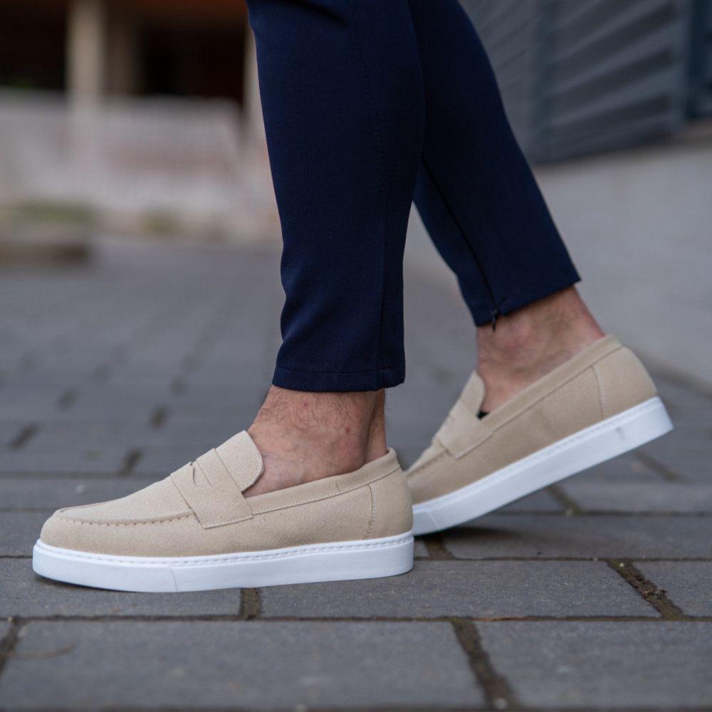 RM Fashion Muške mokasine RM712, Bež