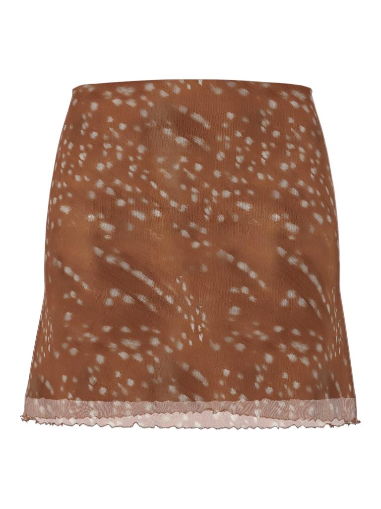 Pieces Ženska suknja Isabel, Mini, Braon