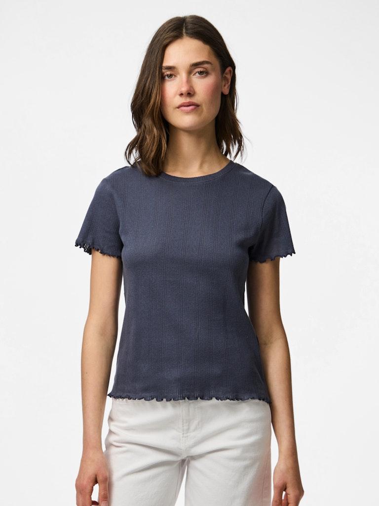 Pieces Ženska majica Marie, Kratki rukav, Teget