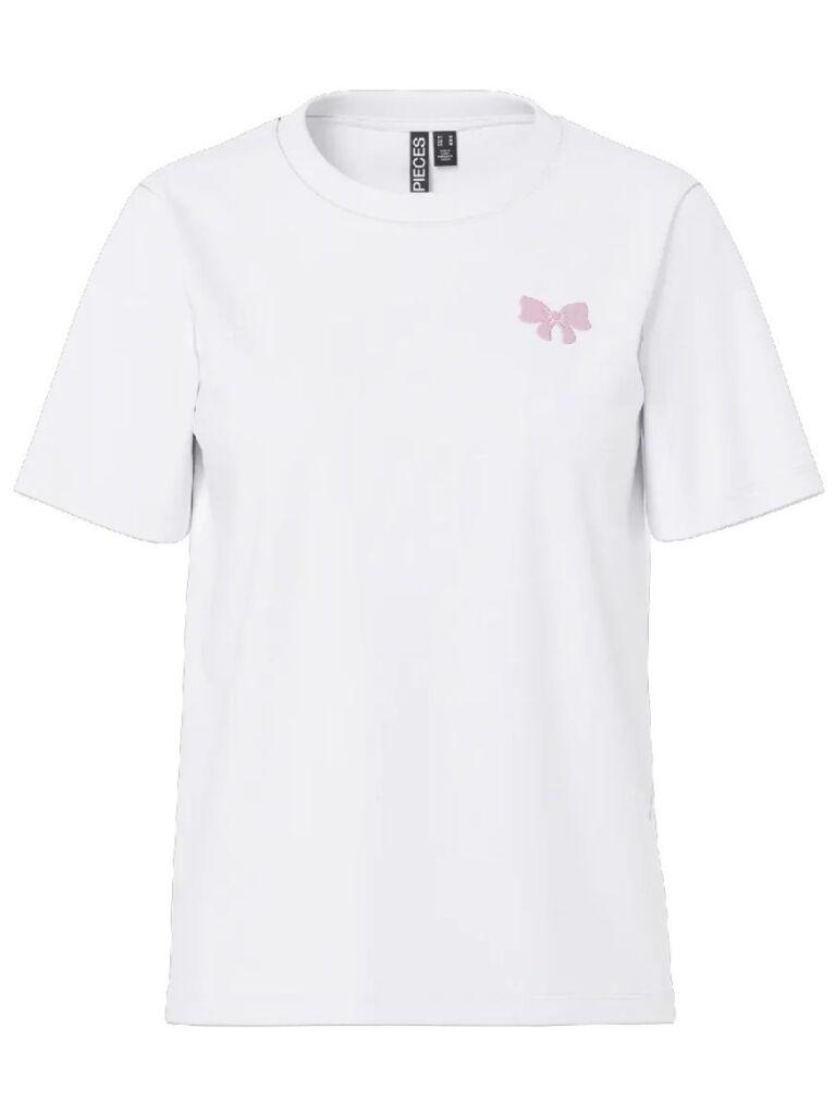 Pieces Ženska majica Ria, Kratki rukav, Bela