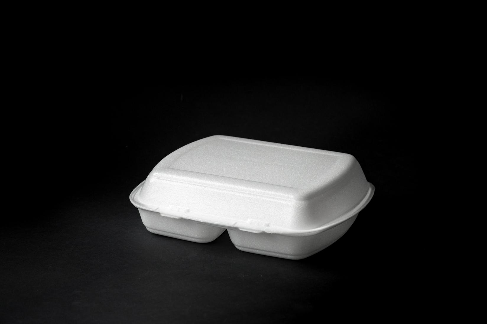 Stiropor ambalaže sa poklopcem za dostavu hrane, MB2, 100 komada
