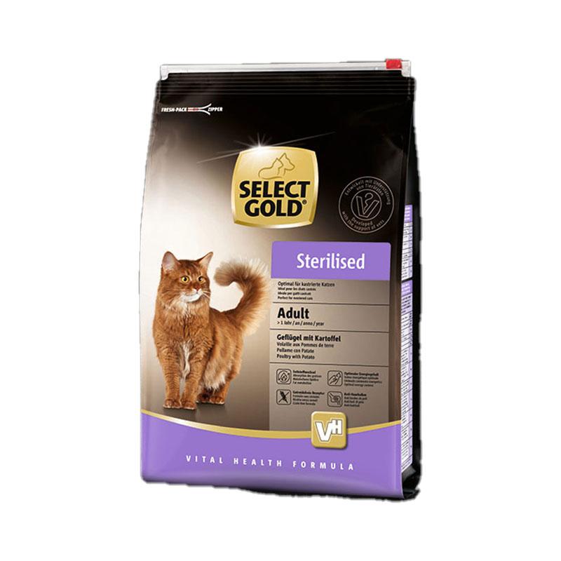SELECT GOLD Hrana za steriliane mačke, Piletina i kromprir, 300g