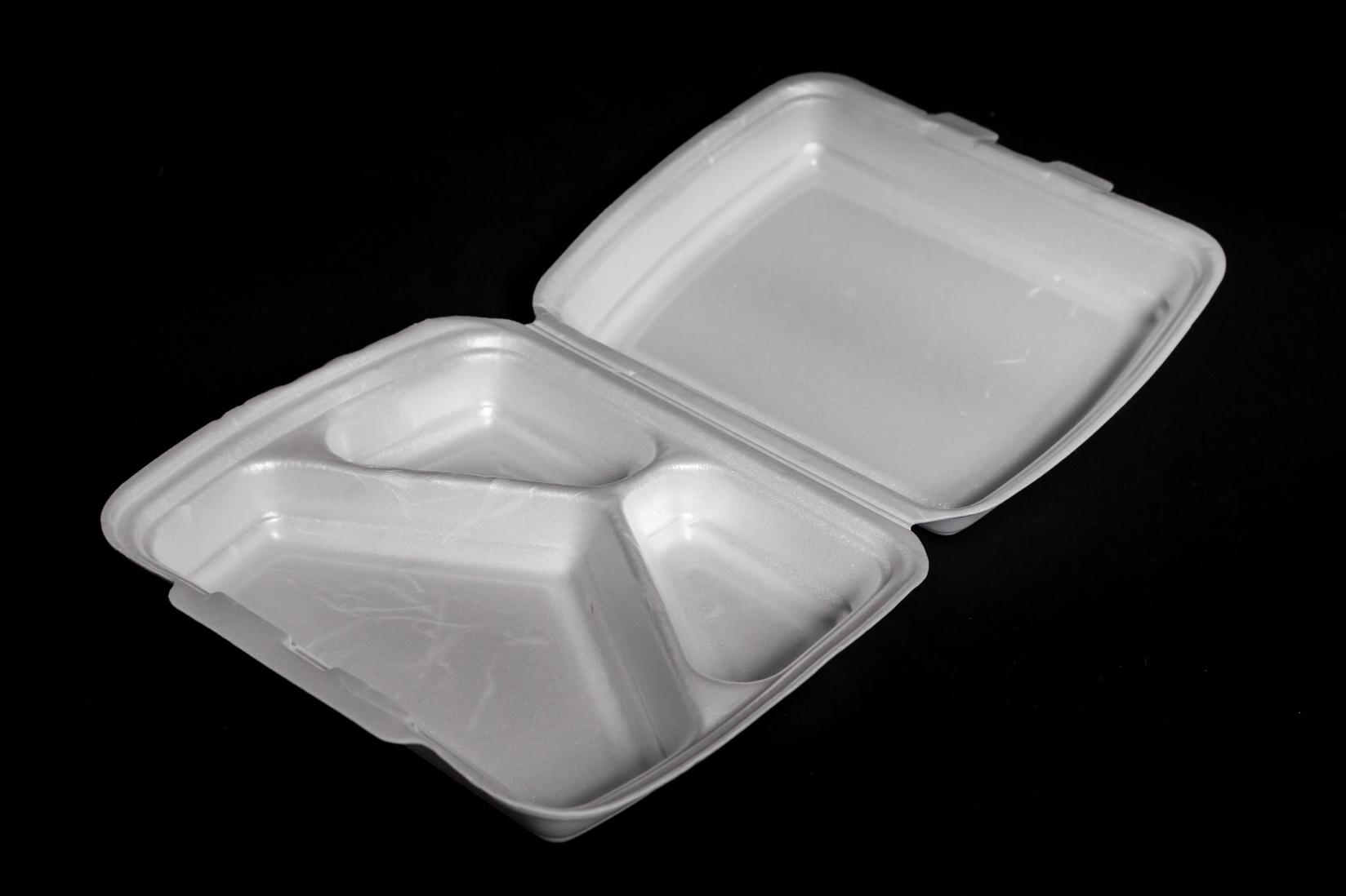 Stiropor ambalaže sa poklopcem za dostavu hrane, MB3, 100 komada