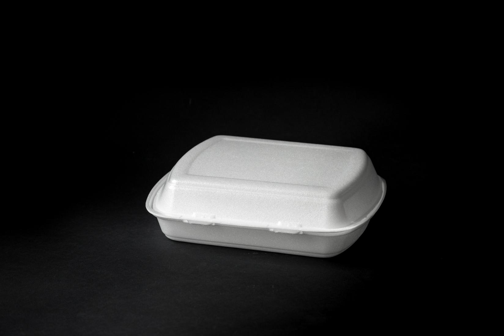 Stiropor ambalaže sa poklopcem za dostavu hrane, MB1, 100 komada