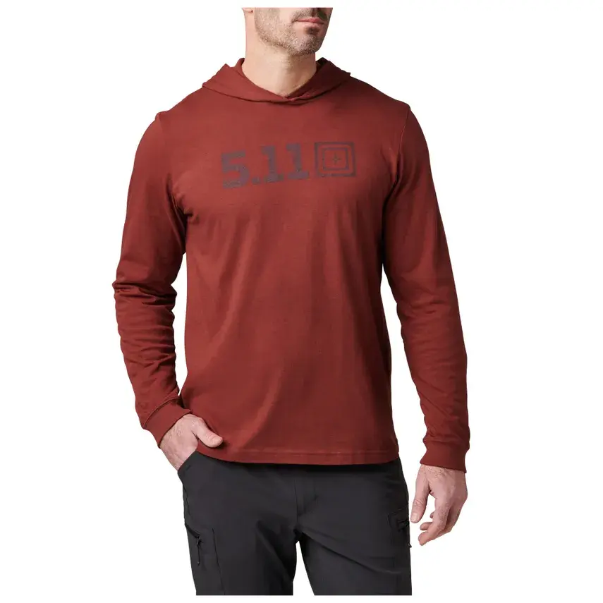 5.11 Muški duks sa kapuljačom, Crveni