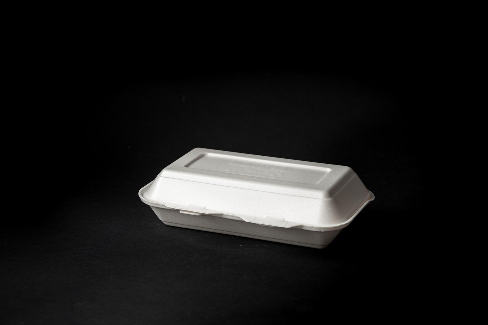 Stiropor ambalaže sa poklopcem za dostavu hrane, HB10, 100 komada