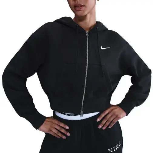 Nike Ženska dukserica NSW Phoenix Crop HV2426, Crna