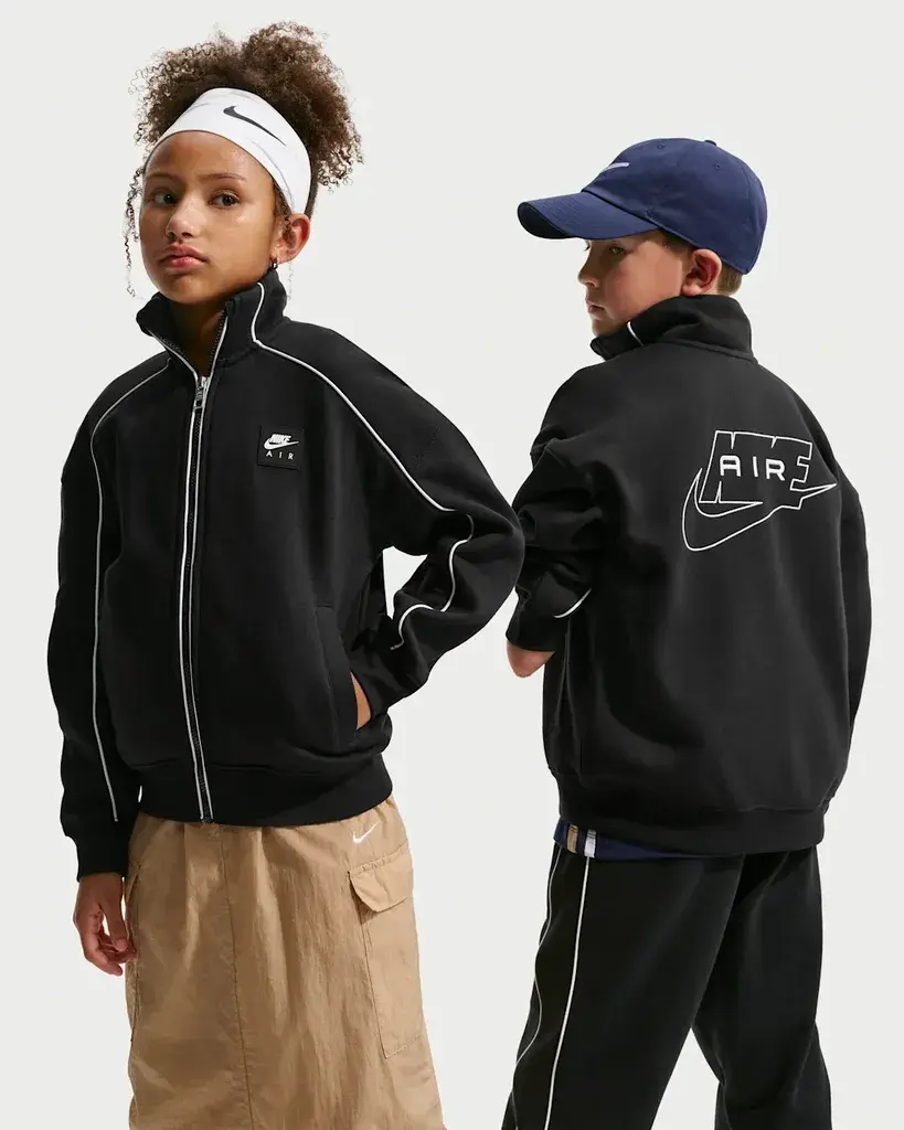 Nike Dečiji gornji deo trenerke Air Fleece II7348, Crni