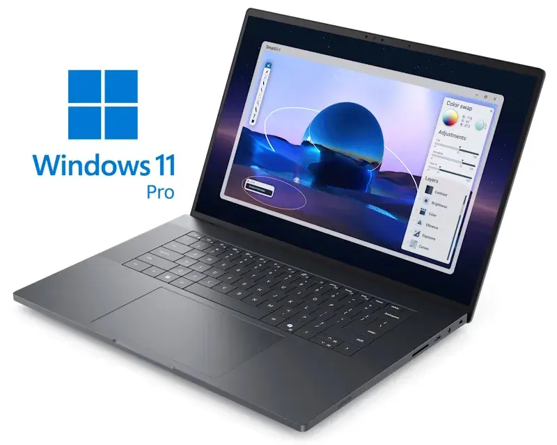Dell Laptop Pro Max 16 Premium 16" FHD, Core Ultra 7 265H, 32GB, 1TB SSD, RTX PRO 2000, Backlit, FP, Win11Pro, 3yr ProSupport