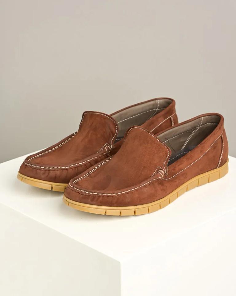 Gazela Muške mokasine 205-024, Braon