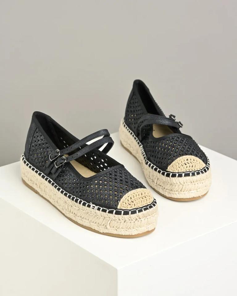 Favorito Ženske espadrile L232500, Crne