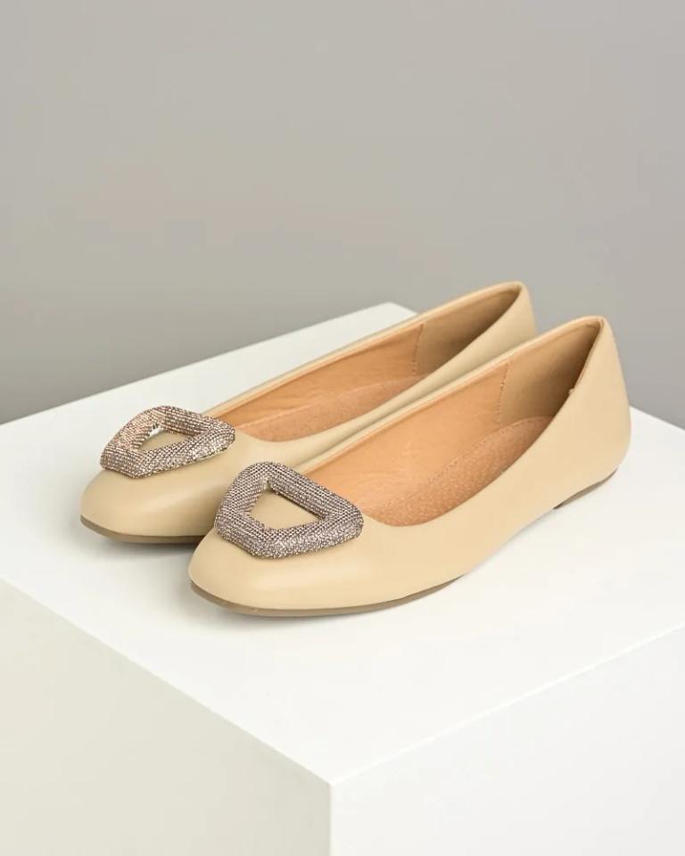 Emelie Strandberg Ženske baletanke C179, Bež