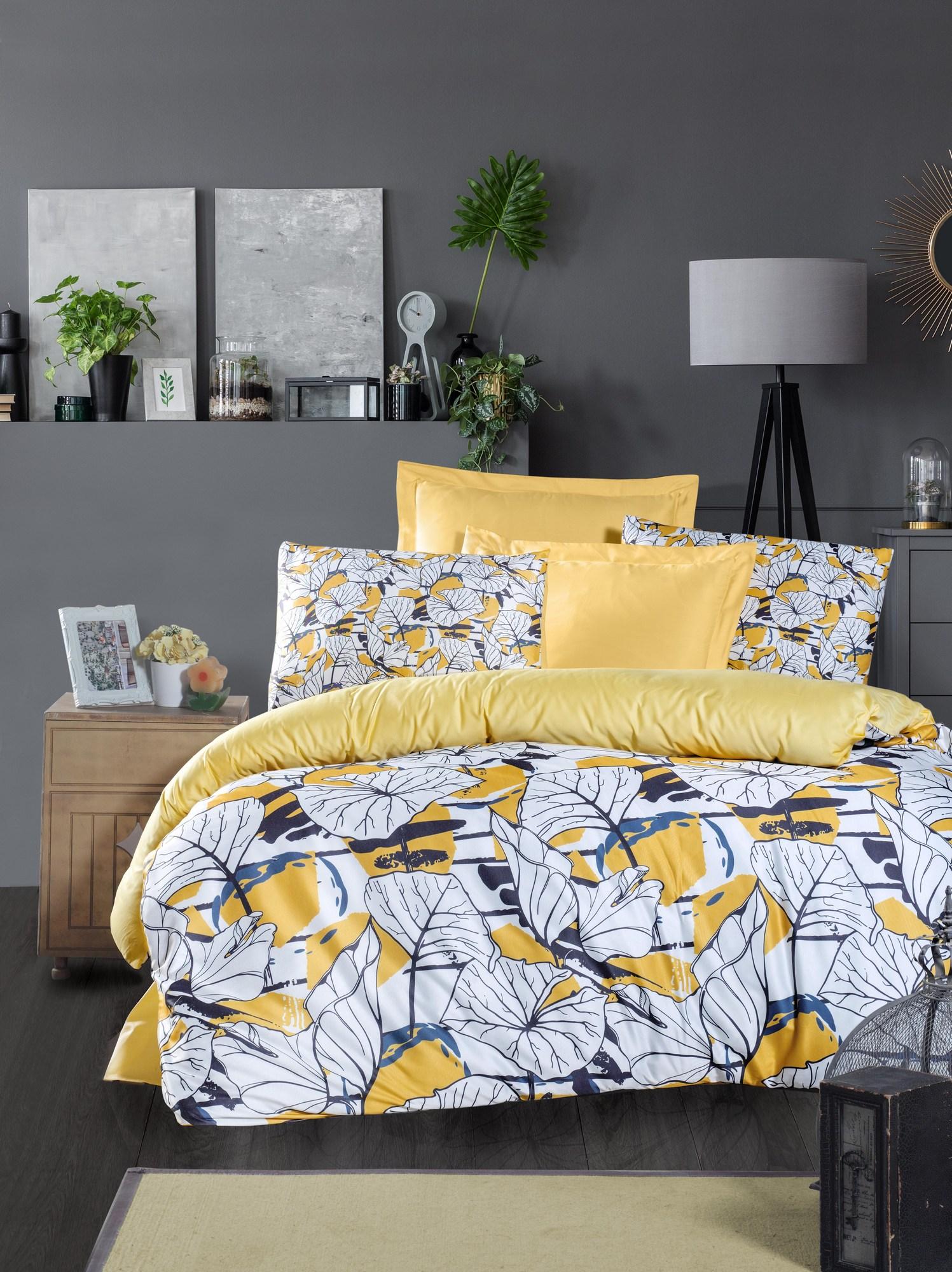 L'essentiel Maison Set Double posteljine Cassie, 200x220cm, Žuta