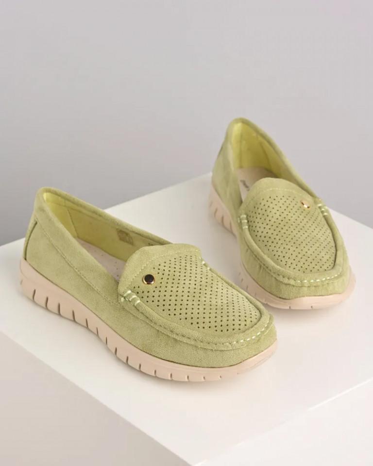 Emelie Strandberg Ženske mokasine C2588, Svetlozelene