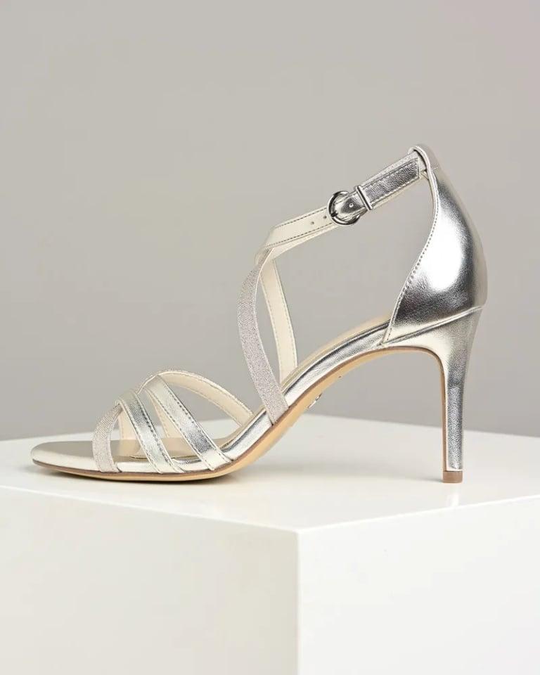 Tamaris Ženske sandale Tamaris 1-28382-42, Srebrne boje