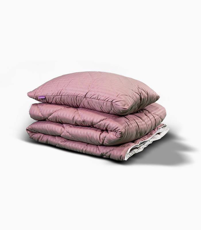 Kalma Set posteljine Harmony, Jorgan i jastuk, 140 x 200 cm, Roze