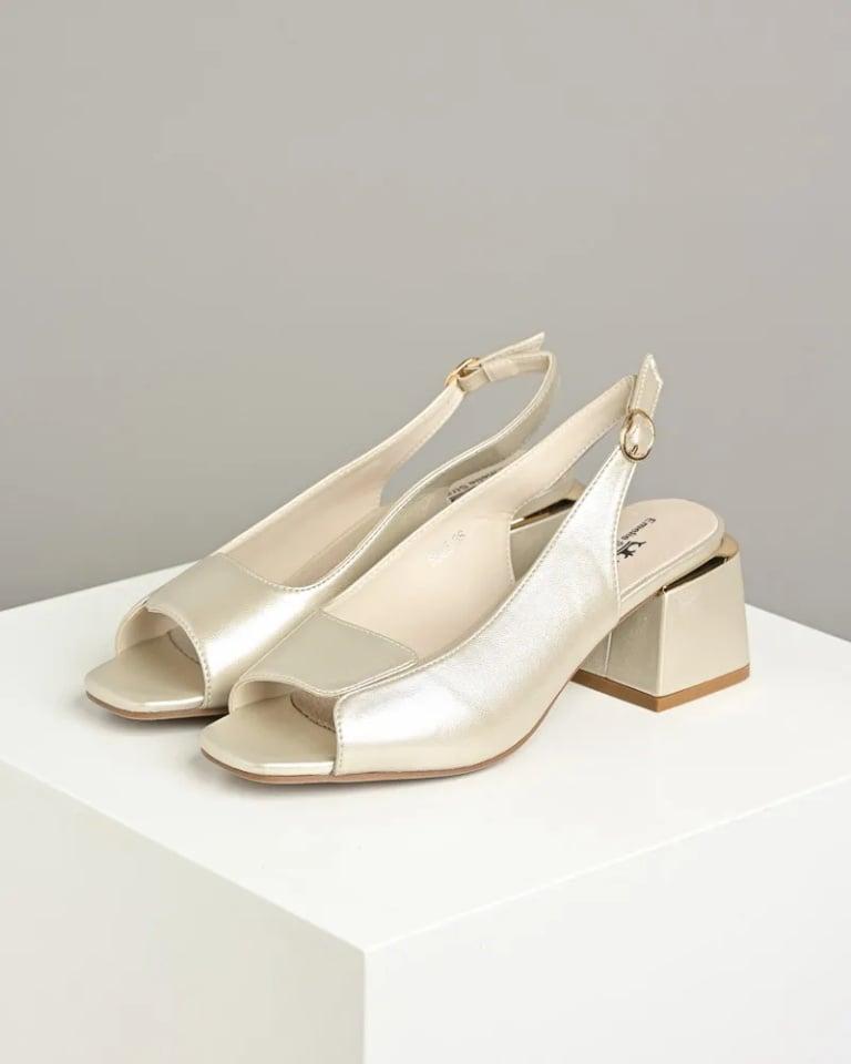 Emelie Strandberg Ženske sandale S325, Srebrne boje