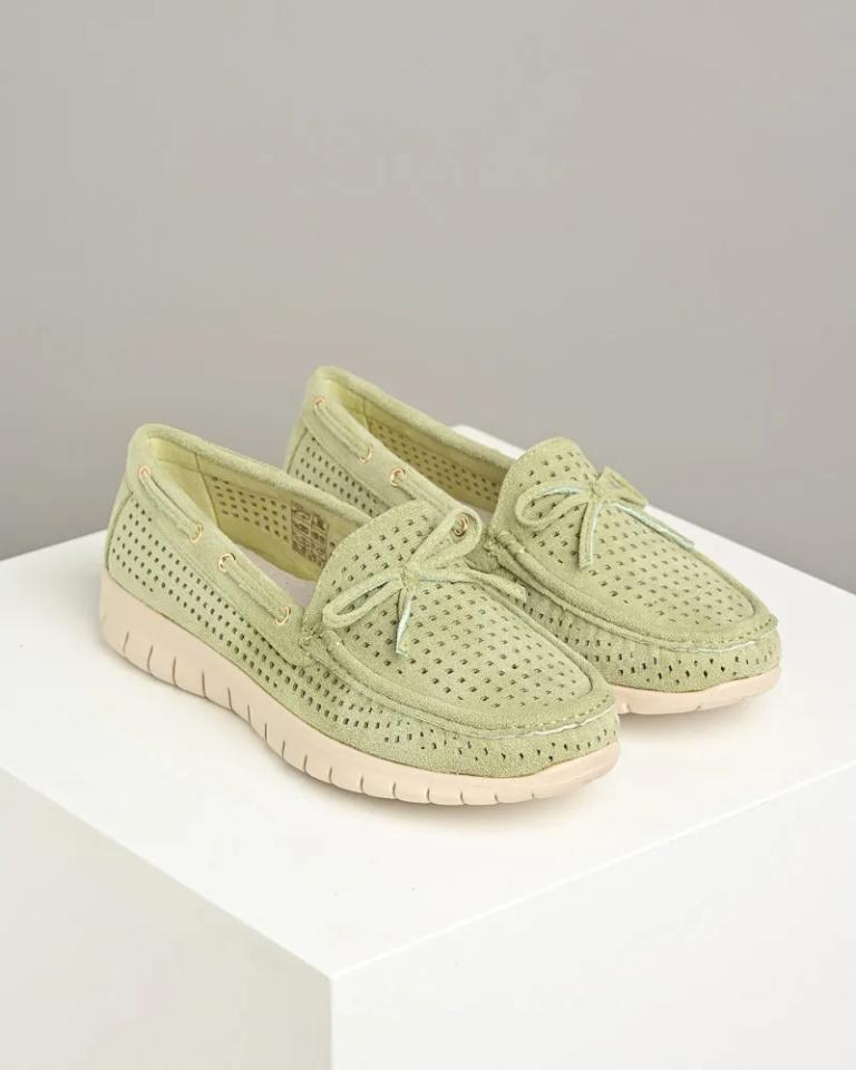 Emelie Strandberg Ženske mokasine C52, Zelene